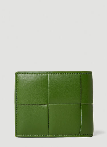 Intreccio Bifold Wallet Bottega Veneta Intreccio Bifold Wallet Green bov0151112