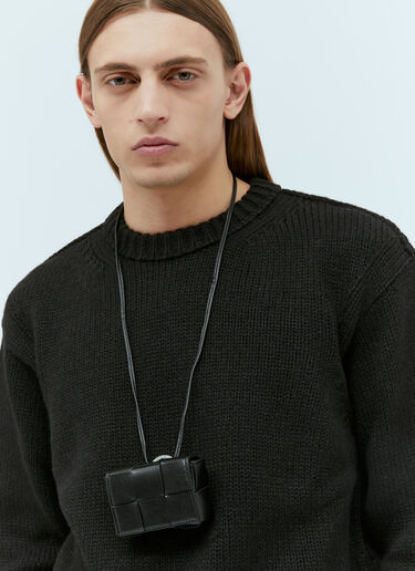 Bottega Veneta 카세트 AirPods 케이스 블랙 bov0154026