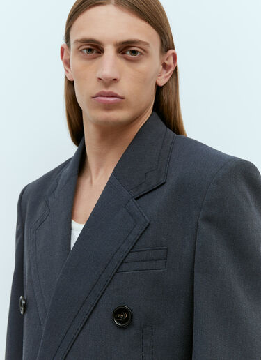 Bottega Veneta 羊毛斜纹布西装外套 蓝色 bov0155013