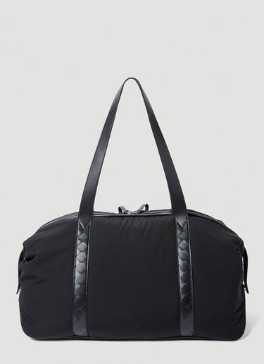 Leather Trims Duffle Bag Bottega Veneta Leather Trims Duffle Bag Black bov0155043