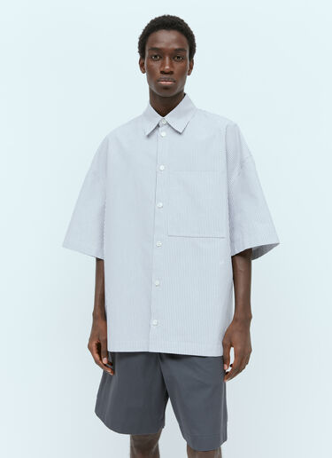 短方条纹衬衫 Bottega Veneta 短方条纹衬衫 灰色 bov0156008