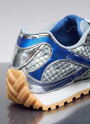 금속성 오빗 스니커즈 Bottega Veneta 금속성 오빗 스니커즈 블루 bov0156010