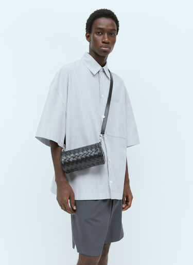 미니 인트레치아토 바렐 크로스바디 백 Bottega Veneta 미니 인트레치아토 바렐 크로스바디 백 블랙 bov0156015
