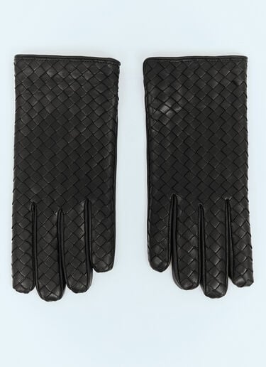 Bottega Veneta 인트레치아토 가죽 장갑  블랙 bov0158012