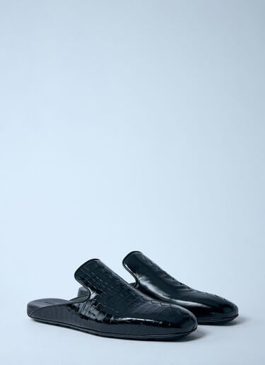 ローマ レザーミュール Bottega Veneta ローマ レザーミュール ブラック bov0159015