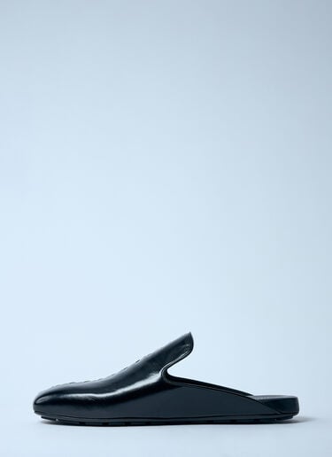 ローマ レザーミュール Bottega Veneta ローマ レザーミュール ブラック bov0159015