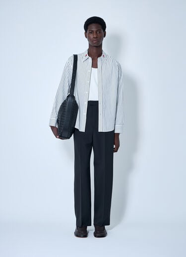 Bottega Veneta Pinstriped Button-Down Shirt White bov0160005