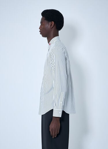 Pinstriped Button-Down Shirt Bottega Veneta Pinstriped Button-Down Shirt White bov0160005