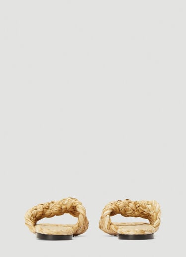 Stretch Intrecciato Raffia Slides Bottega Veneta Stretch Intrecciato Raffia Slides Beige bov0243029