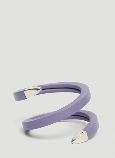 Bottega Veneta Leather Bracelet Purple bov0243089