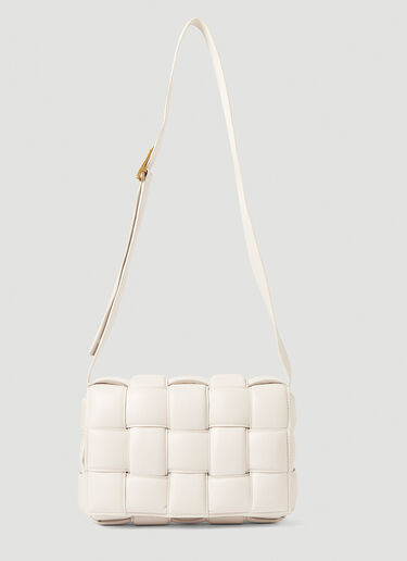 Bottega Veneta Padded Cassette Shoulder Bag White bov0247169