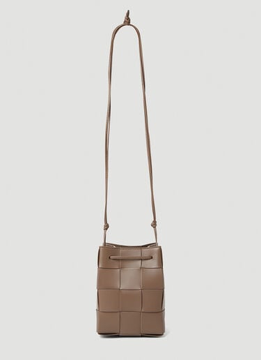 카세트 버킷 숄더백 Bottega Veneta 카세트 버킷 숄더백 카키 bov0253038