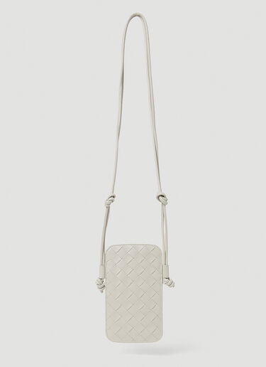 Bottega Veneta Intrecciato Phone Pouch Grey bov0254017