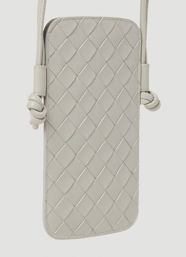 Bottega Veneta Intrecciato Phone Pouch Grey bov0254017