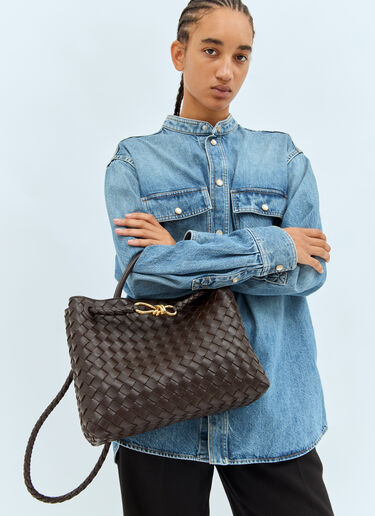미디엄 안디아모 핸드백 Bottega Veneta 미디엄 안디아모 핸드백 브라운 bov0254060