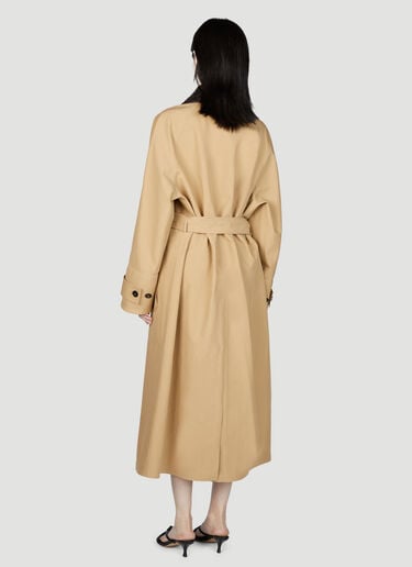 Leather Trench Coat Bottega Veneta Leather Trench Coat Brown bov0255005