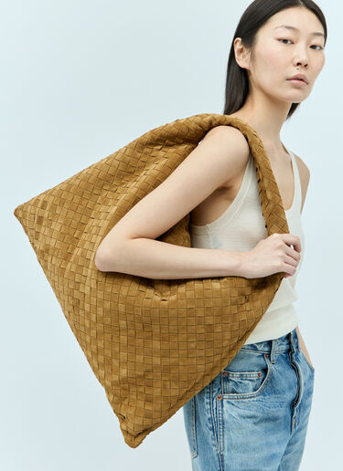 라지 홉 숄더백 Bottega Veneta 라지 홉 숄더백 브라운 bov0255067