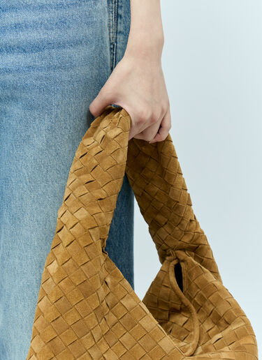 라지 홉 숄더백 Bottega Veneta 라지 홉 숄더백 브라운 bov0255067
