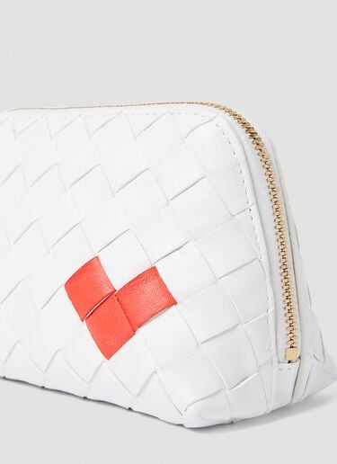 Intrecciato 化妆包 Bottega Veneta Intrecciato 化妆包 白色 bov0255088