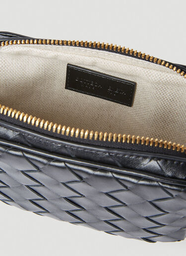 Bottega Veneta 틴 인트레치아토 지퍼 파우치 블랙 bov0255091