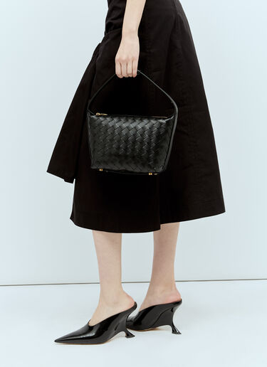 미니 왈라스 숄더백 Bottega Veneta 미니 왈라스 숄더백 블랙 bov0256005