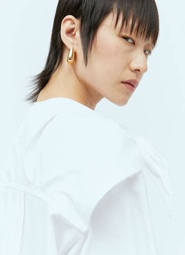 Knotted Cotton Shirt Bottega Veneta Knotted Cotton Shirt White bov0256038