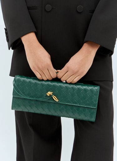 롱 안디아모 클러치 Bottega Veneta 롱 안디아모 클러치 그린 bov0258013