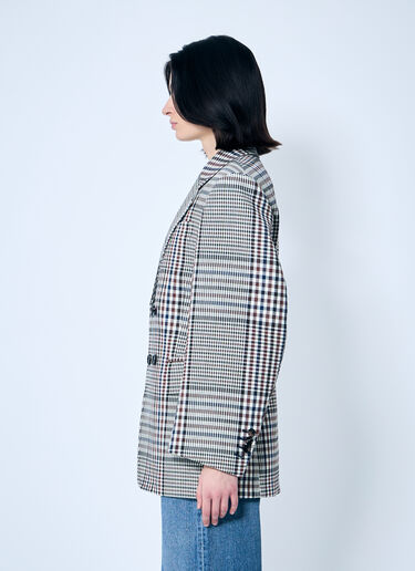 Structured Check-Cotton Blazer Bottega Veneta Structured Check-Cotton Blazer Brown bov0259009