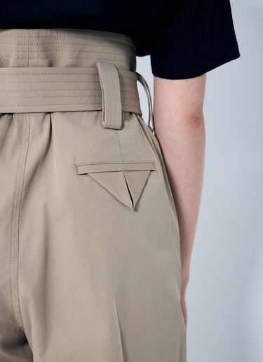 Bottega Veneta 密织棉长裤 米色 bov0259010