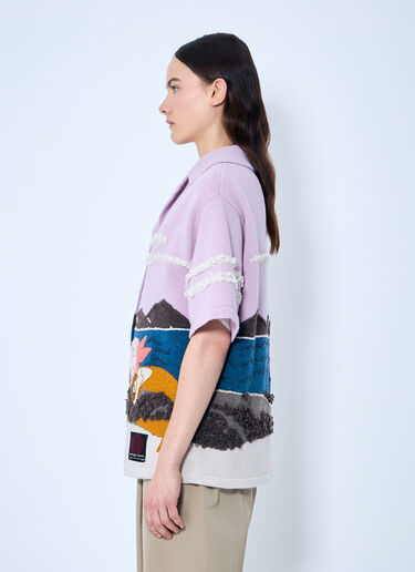 인타르시아 니트 셔츠 Bottega Veneta 인타르시아 니트 셔츠 핑크 bov0259012