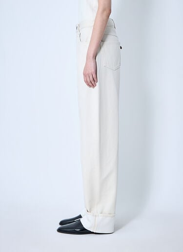 Jeans With Turned-Up Cuffs Bottega Veneta Jeans With Turned-Up Cuffs White bov0260005