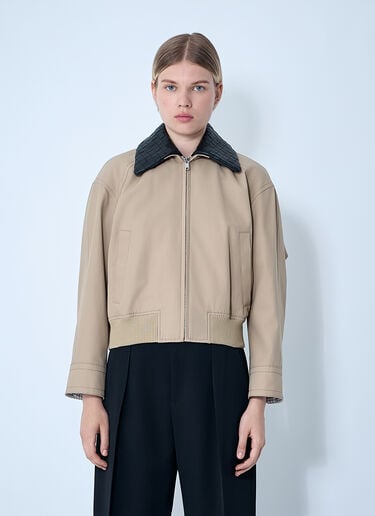 Bottega Veneta Cotton Twill Jacket Beige bov0260006