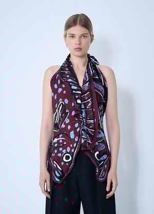 Bottega Veneta Silk Twill Printed Top Black bov0260008