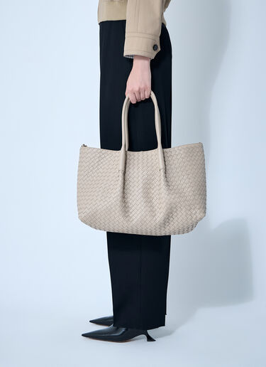 라지 피나코테카 핸드백 Bottega Veneta 라지 피나코테카 핸드백 베이지 bov0260015