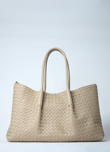 라지 피나코테카 핸드백 Bottega Veneta 라지 피나코테카 핸드백 베이지 bov0260015