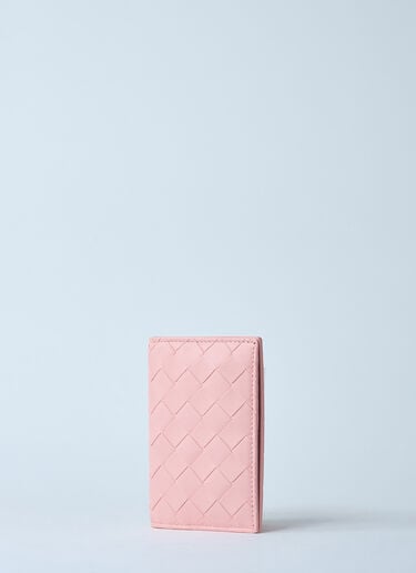 Bottega Veneta Braided Passport Holder Pink bov0260021