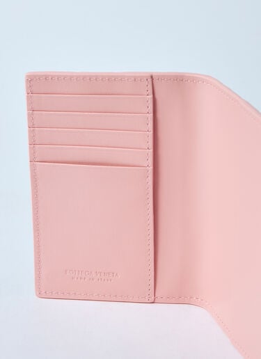 Bottega Veneta Braided Passport Holder Pink bov0260021