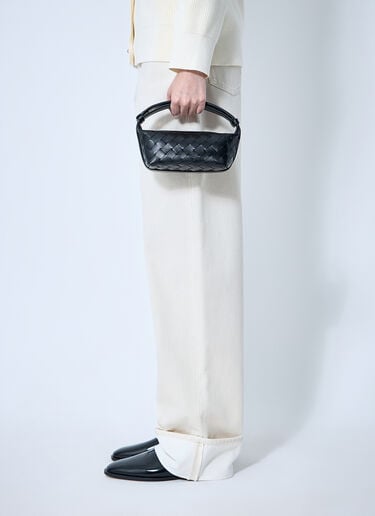 Bottega Veneta 미니 월리스 핸드백 블랙 bov0260029