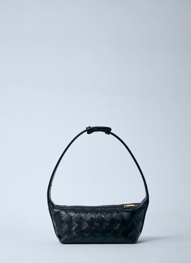 Bottega Veneta 미니 월리스 핸드백 블랙 bov0260029