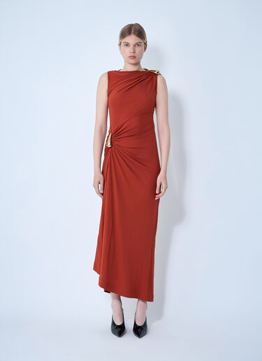 Viscose Jersey Dress Bottega Veneta Viscose Jersey Dress Orange bov0261006
