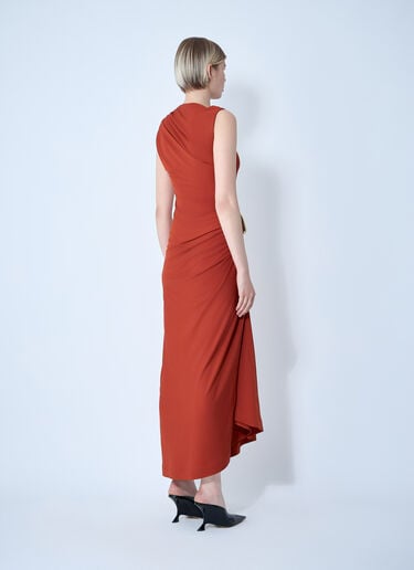Bottega Veneta Viscose Jersey Dress Orange bov0261006