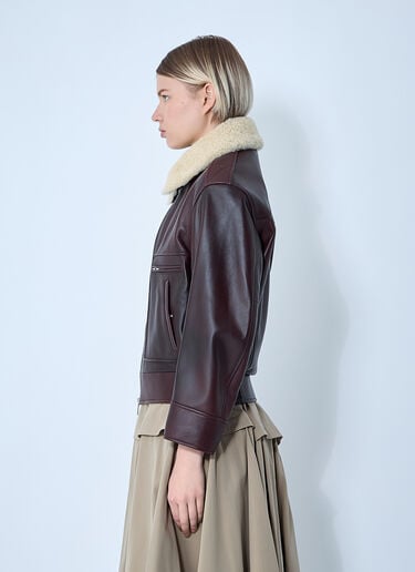 Bottega Veneta Leather Blouson Jacket Brown bov0261007