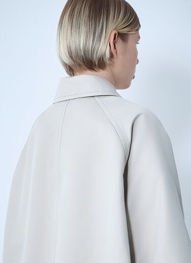 Silk-And-Cotton-Blend Coat Bottega Veneta Silk-And-Cotton-Blend Coat Grey bov0261008