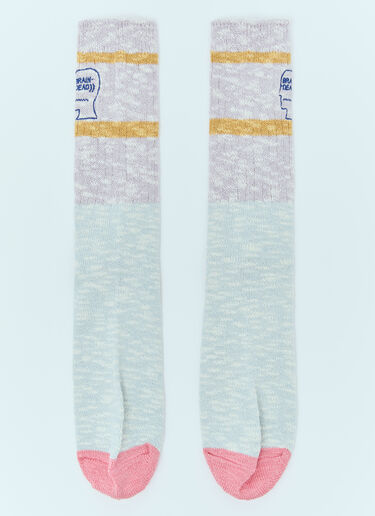 Slub Two Stripes Crew Socks Brain Dead Slub Two Stripes Crew Socks Multicolour bra0156011