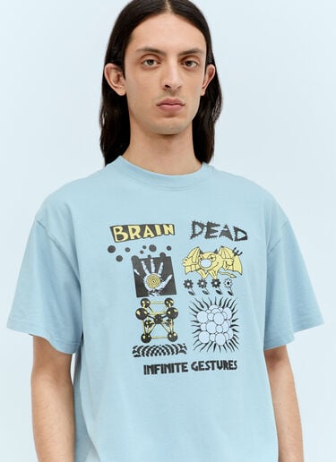 Brain Dead 인피니트 제스처 티셔츠 블루 bra0156012