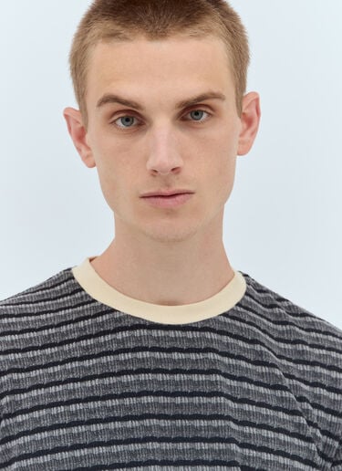 Pruned Knit T-Shirt Brain Dead Pruned Knit T-Shirt Black bra0156021