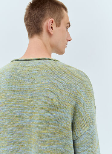 Carignan Marled Knit Sweater Brain Dead Carignan Marled Knit Sweater Green bra0156022