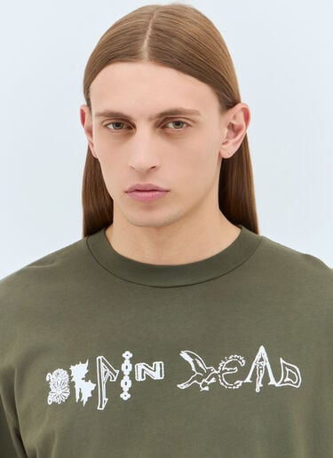 アースウィズダム ロングスリーブTシャツ Brain Dead アースウィズダム ロングスリーブTシャツ グリーン bra0158011