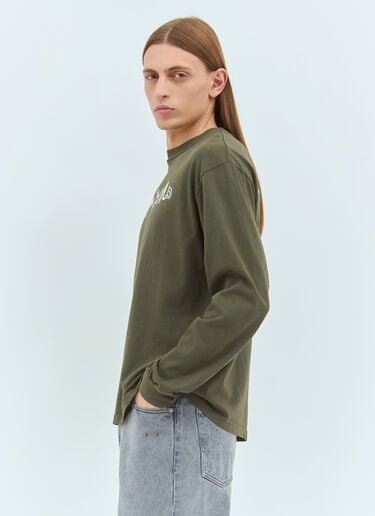 Brain Dead アースウィズダム ロングスリーブTシャツ グリーン bra0158011