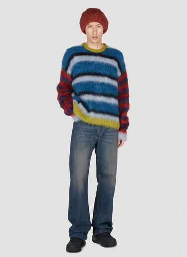 Blurry Lines Sweater Brain Dead Blurry Lines Sweater Blue bra0353001